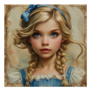 Alice' Droomwereld: Wonderlandse Grillen Perfect Poster