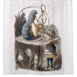 ALICE en Caterpillar - Avonturen in Wonderland Douchegordijn