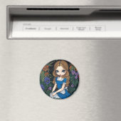 "Alice en de bloemen" Magneet (Insitu (Vaatwasser))