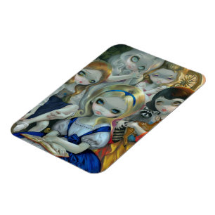 "Alice en de Bouguereau Princesses" Flex Magnet Magneet
