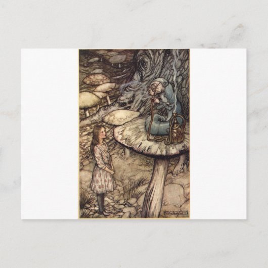 Alice en de Caterpijler Briefkaart (Voorkant)