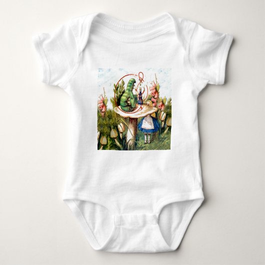 Alice en de Caterpijler in Wonderland Romper (Voorkant)