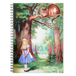 Alice en de Cheshire Cat in Wonderland Notitieboek