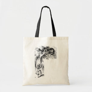 Alice en de Cheshire Cat Tote Bag