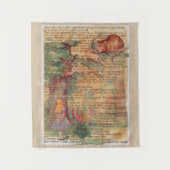 Alice en de cheshuurkat wandkleed (Voorkant)