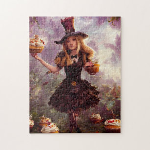 Alice en de Cupcakes Steampunk Fantasy Legpuzzel