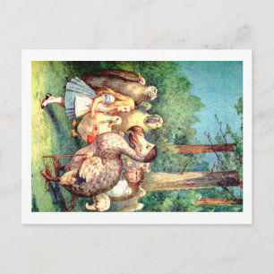 Alice en de dodo in Wonderland Briefkaart