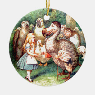 Alice en de Dodo-vogel in Wonderland Keramisch Ornament