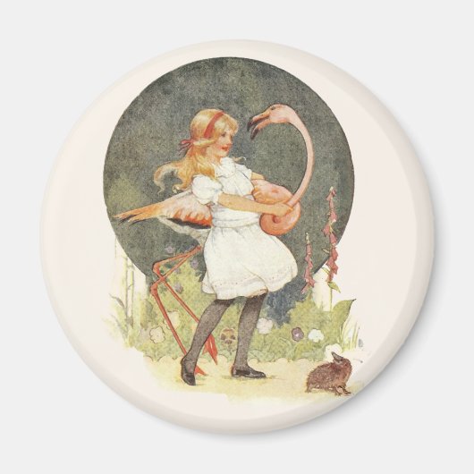 Alice en de Flamingo Magneet (Voorkant)