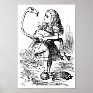 Alice en de Flamingo Poster