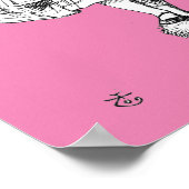 Alice en de Flamingo ( roze broer ) Poster (Hoek)