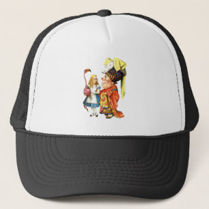 Alice en de Hertogin spelen Flamingo Croquet Trucker Pet