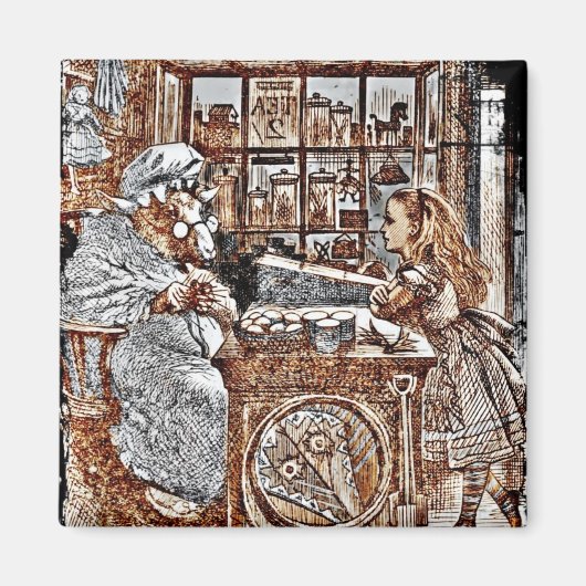 Alice en de Knitting Sheep Magneet (Voorkant)