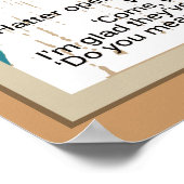 Alice en de Mad Hatter Tea Party Poster (Hoek)