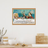Alice en de Mad Hatter Tea Party Poster (Keuken)