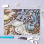 “Alice en de Rups” door Arthur Rackham Tissuepapier (Craft)