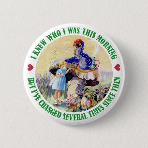 ALICE EN DE RUPS RONDE BUTTON 5,7 CM