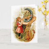 Alice en de rups Wenskaarten Kaart (Gele Bloem)
