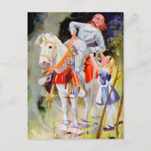 Alice en de White Knight in Wonderland Briefkaart