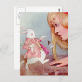 ALICE EN DE WITTE KONIJN BRIEFKAART (Voorkant / Achterkant)
