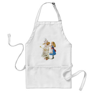 Alice en de Witte Koningin in Wonderland Standaard Schort