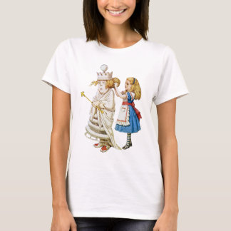 Alice en de Witte Koningin in Wonderland T-shirt
