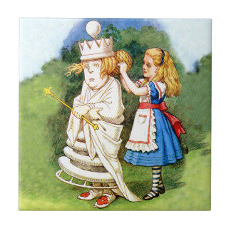 Alice en de Witte Koningin Tegeltje