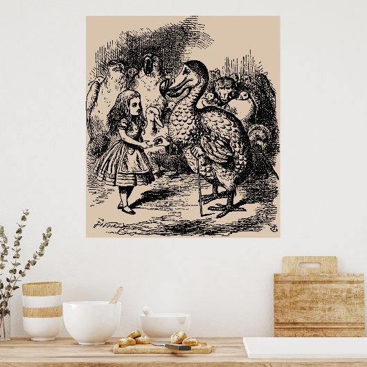 Alice en Dodo Birds Poster (Keuken)