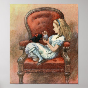 Alice en haar Kitten Poster