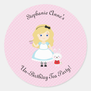 Alice en haar Tea Party Ronde Sticker