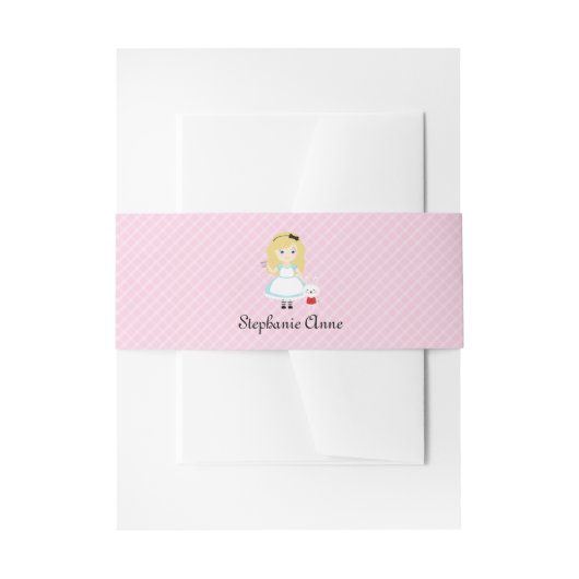 Alice en haar Tea Party Uitnodigingen Wikkel (Voorkant Voorbeeld)