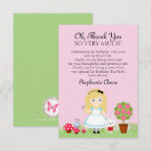 Alice en haar theekransje kaart (Voorkant / Achterkant)