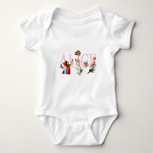 ALICE EN HAAR VRIENDEN IN WONDERLAND ROMPER