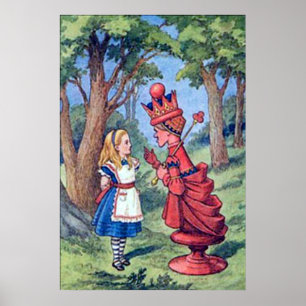 Alice en het Poster van de Rode koningin