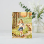 Alice en het varken Baby in Wonderland Briefkaart (Staand voorkant)