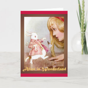 Alice en het witte konijn Kaart