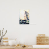 Alice en het witte konijn poster (Keuken)