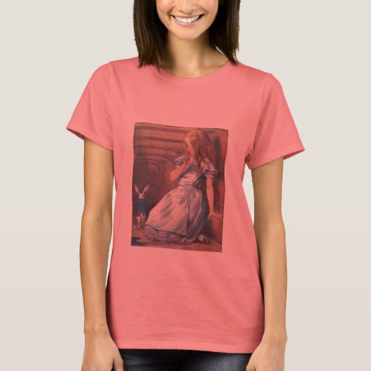 Alice en het witte konijn t-shirt (Voorkant)