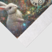 Alice en Konijn Wonderland Forest Decoupage Tissuepapier (Detail)