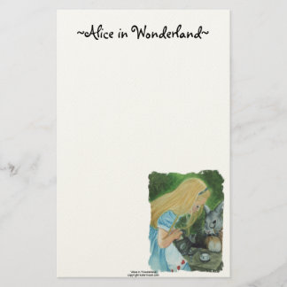 Alice en papeterie du pays des merveilles