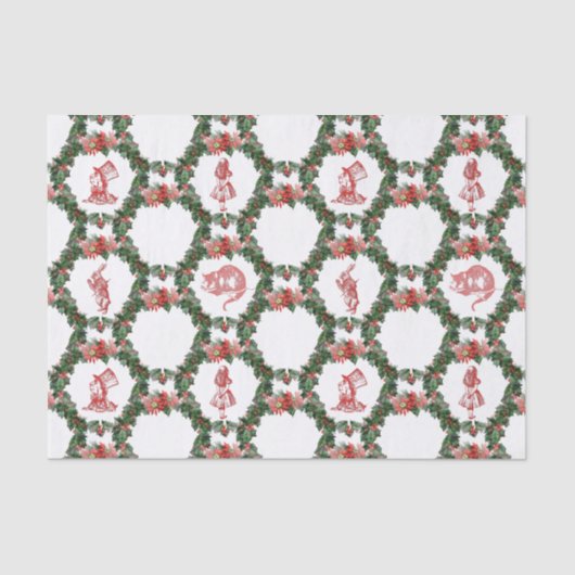 Alice en papier de soie de soie de Noël du pays (Recto)