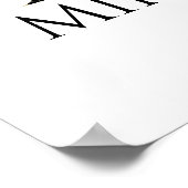 Alice en Queen Illustrated Letter M Wall Print (Hoek)