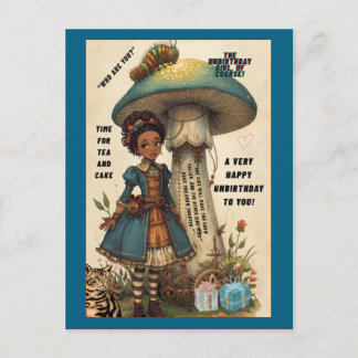 Alice en Rups Niet-Verjaardagsansichtkaart Briefkaart