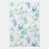 Alice en serviette de blanc de vert bleu heure du (Vertical)