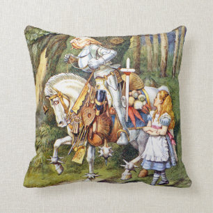 Alice en The White Knight in Wonderland Kussen