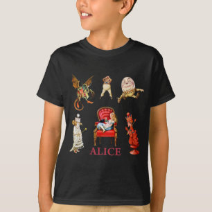 Alice en vrienden door het kijkglas t-shirt
