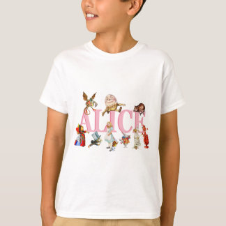 Alice en Wonderland en vrienden. T-shirt
