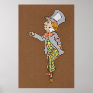 Alice en Wonderland Forest Character Painting-6 Poster