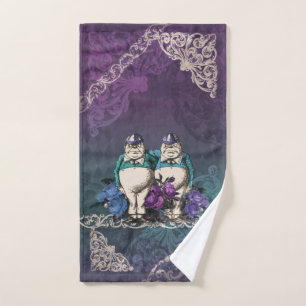 Alice en Wonderland Hand Towel Tweedledee Handdoek