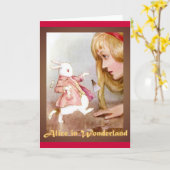 Alice et la carte lapin blanc (Fleur jaune)
